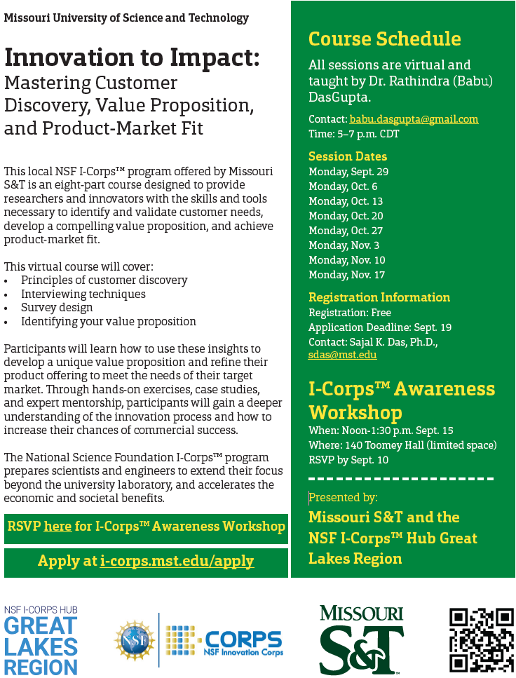 Flyer for Missouri S&T's 